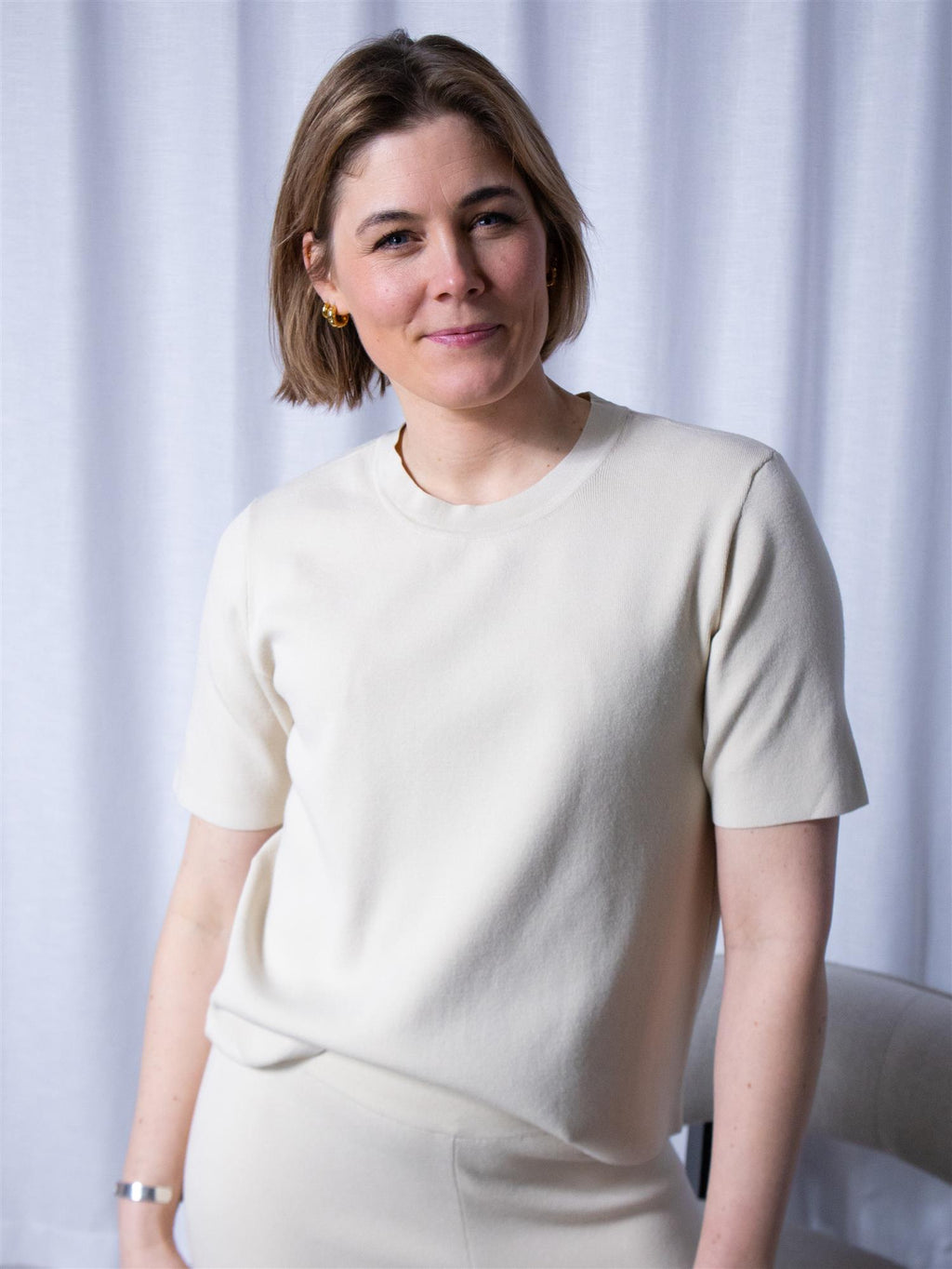Stenströms Juliana Short Sleeve Offwhite