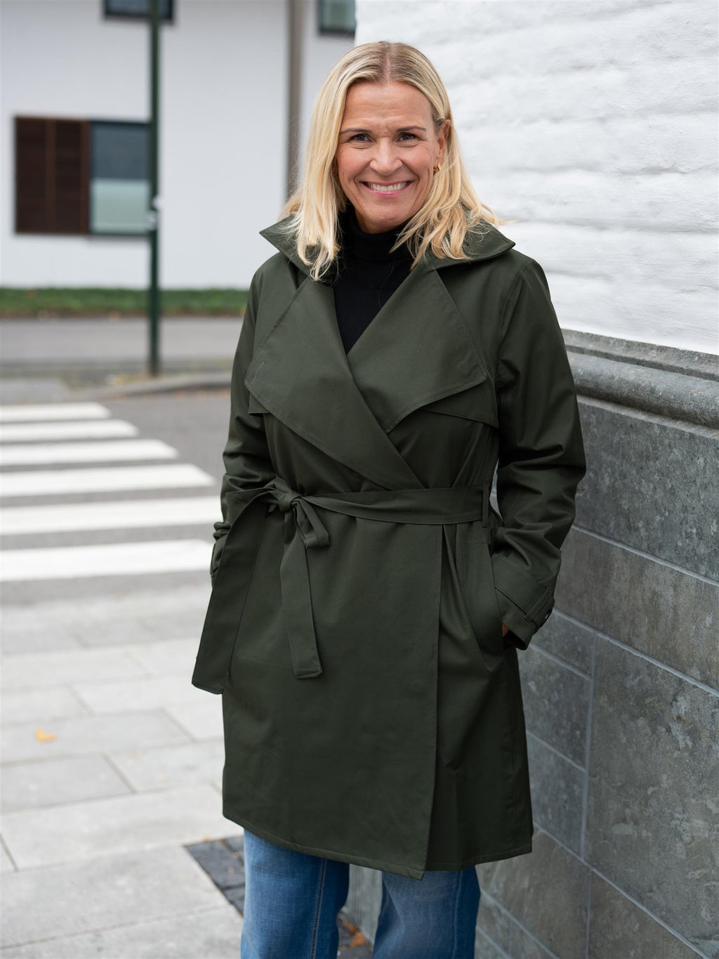 BRGN Yr'en Coat Rosin Dark Green