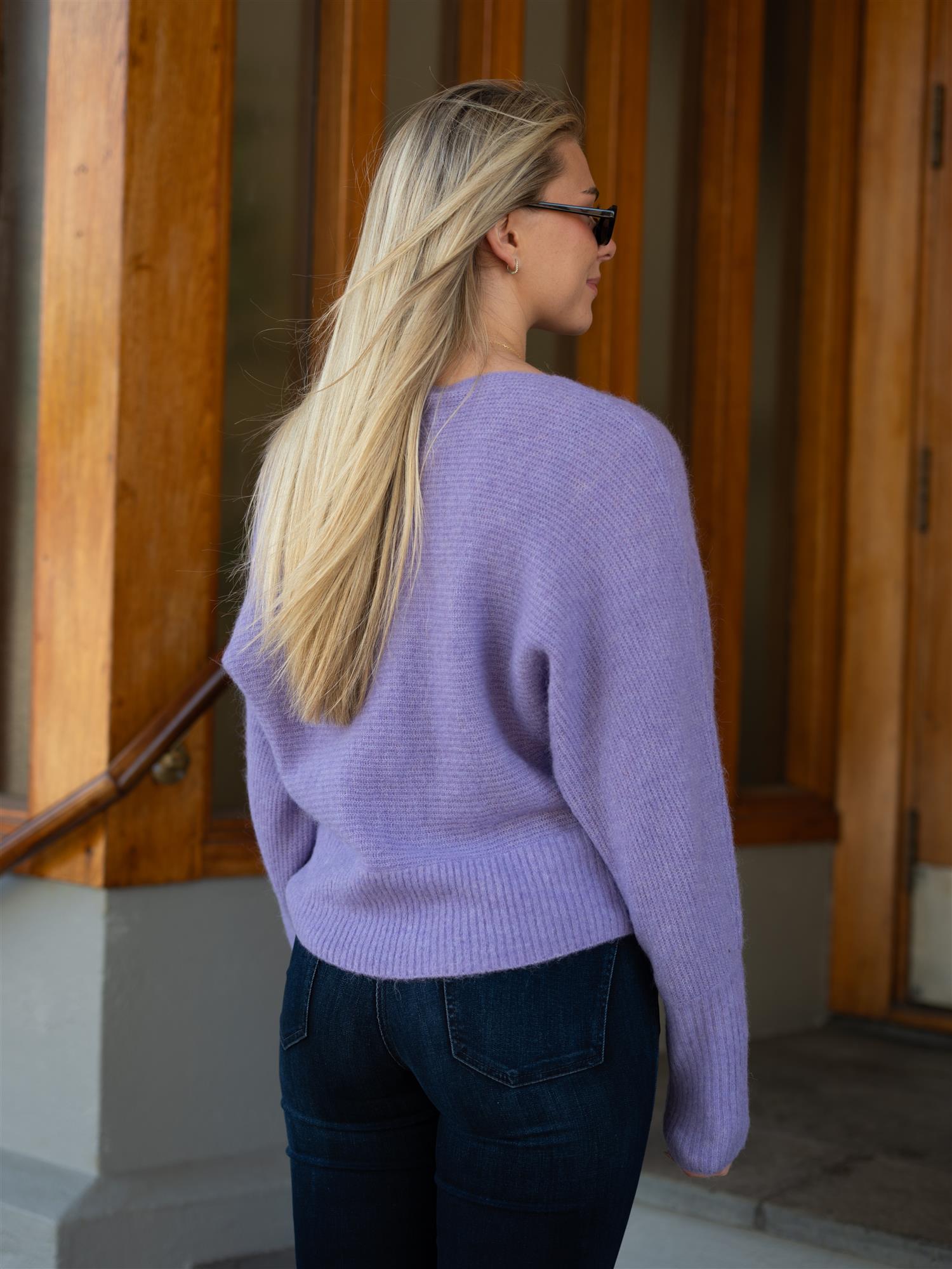 MMThora Boatneck Knit Violet Tulip