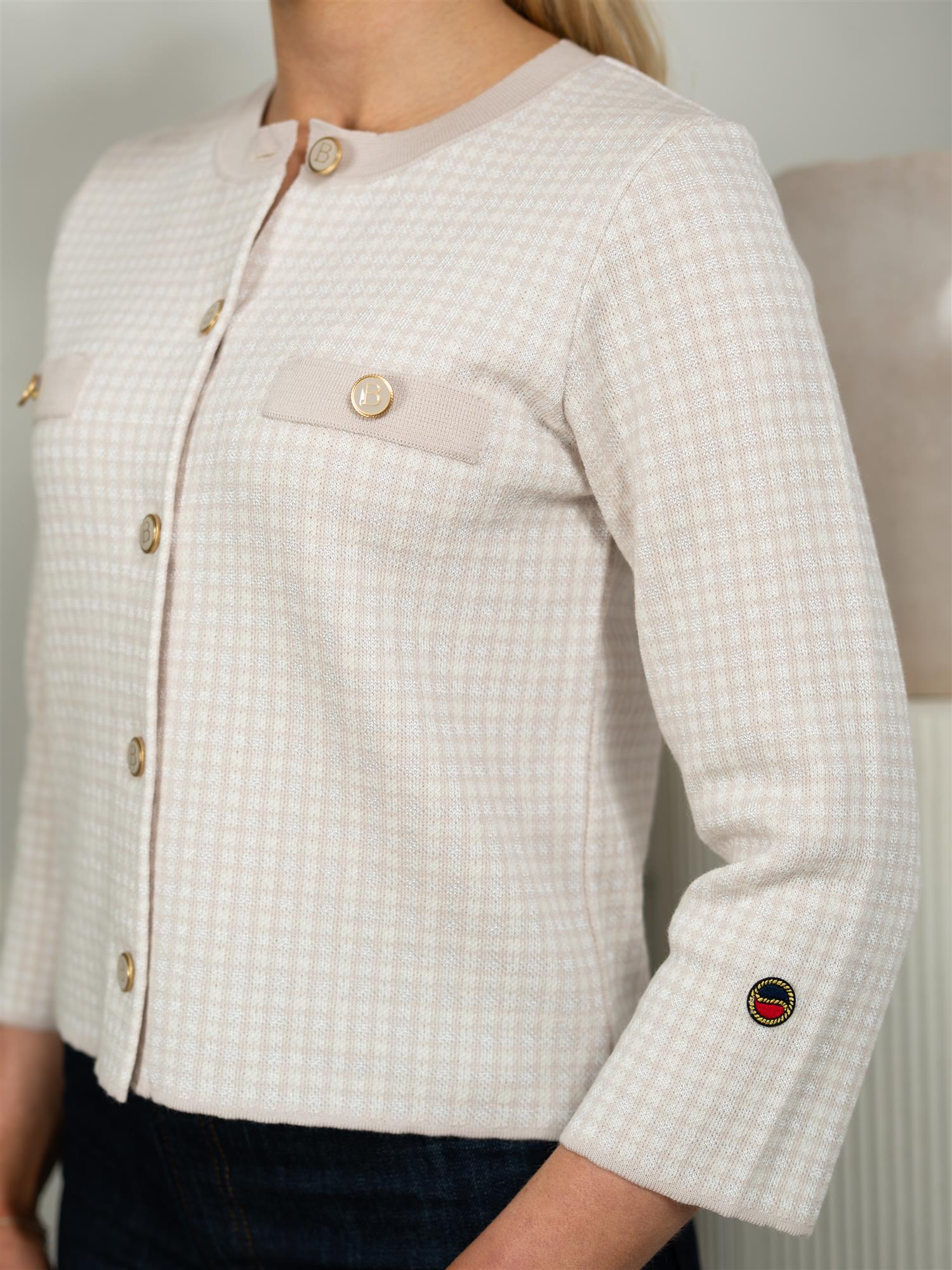 Busnel Elle Jacket Pepita Light Rose