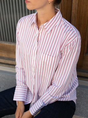 Camilla Pihl Bibi Stripe Shirt Red Stripe
