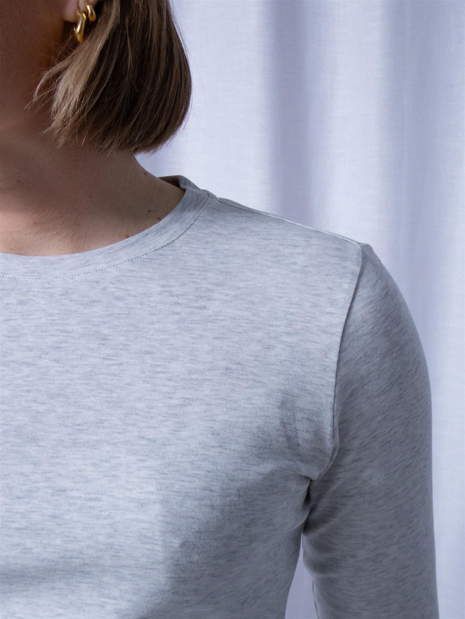 Julie Josephine Andrea Longsleeve Grey Melange