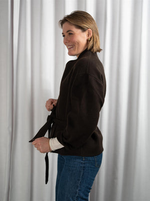 ONE and OTHER Greta Wool Jacket Espresso