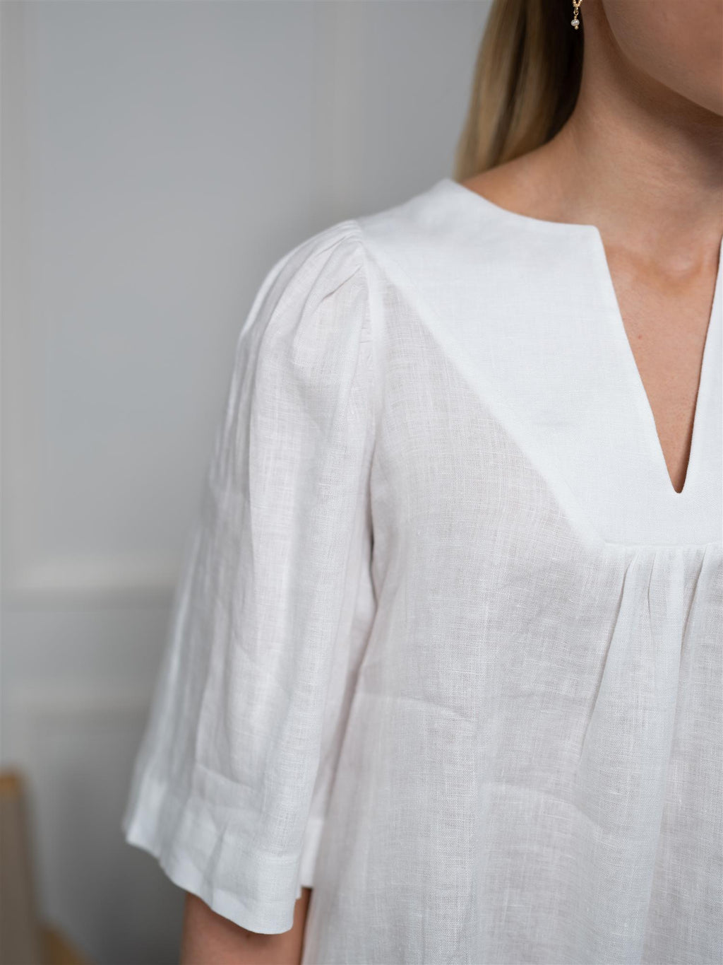 Ella&il Ellie Linen Top White