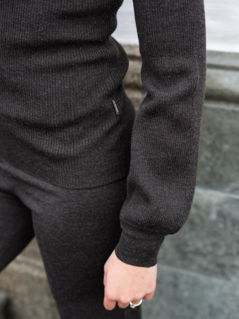 Ella&il Mathilda Merino Sweater Dark Brown