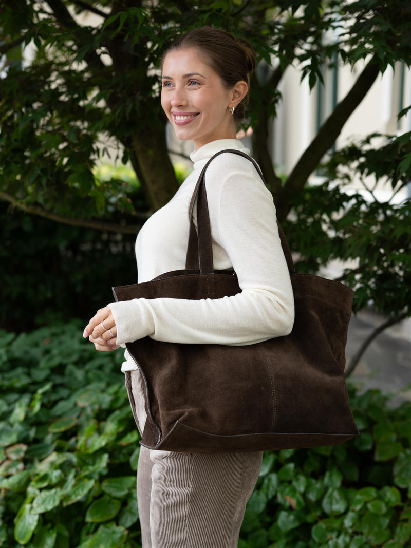 Beck Söndergaard Suede Aubrey Bag Hot Fudge Brown