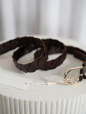 Camilla Pihl Selene Belt Dark Brown