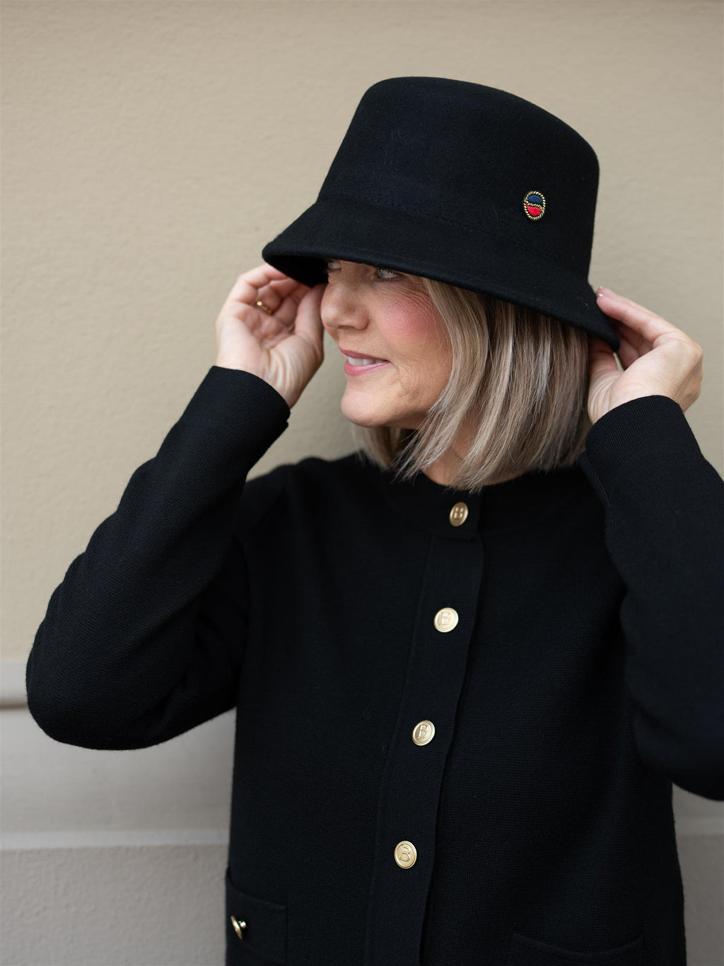 Busnel Aria Cardigan Solid Black