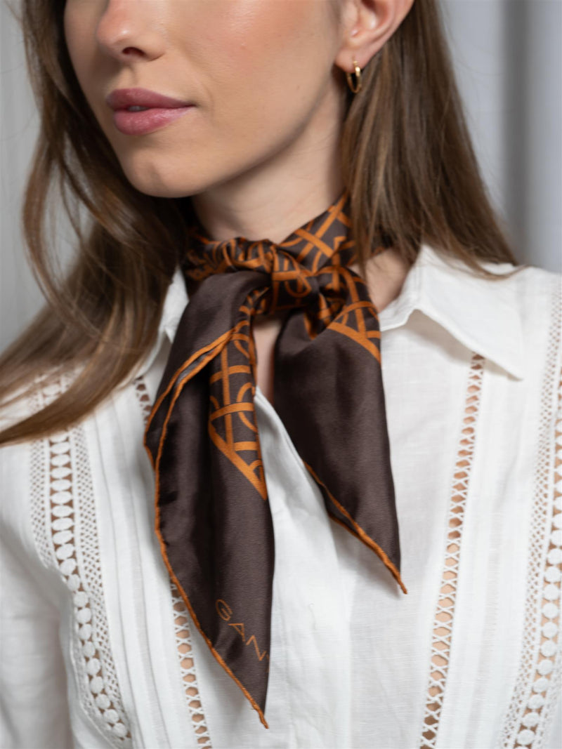 Gant G Pattern Silk Scarf