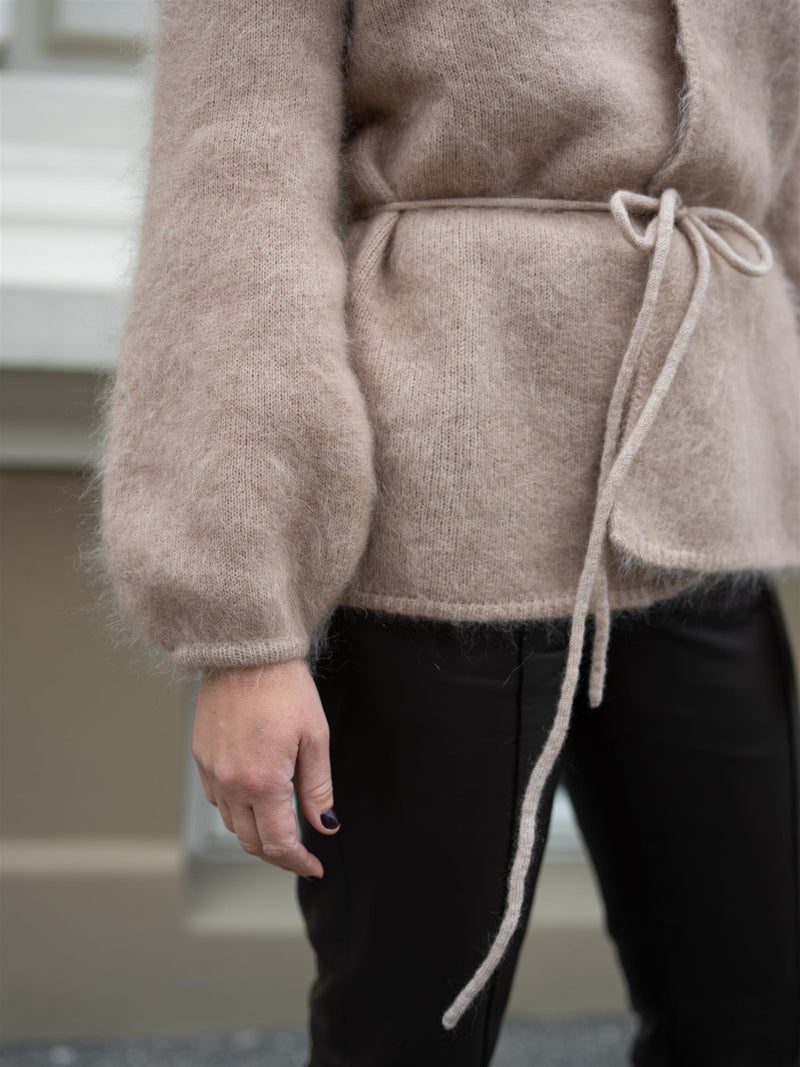 Ella&il Fredrikke Chunky Cardigan Hazel Beige
