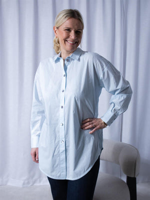 Bitte Kai Rand Core Cotton Shirt Cool Blue