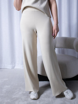Stenströms Jupiter Pant Knit Offwhite