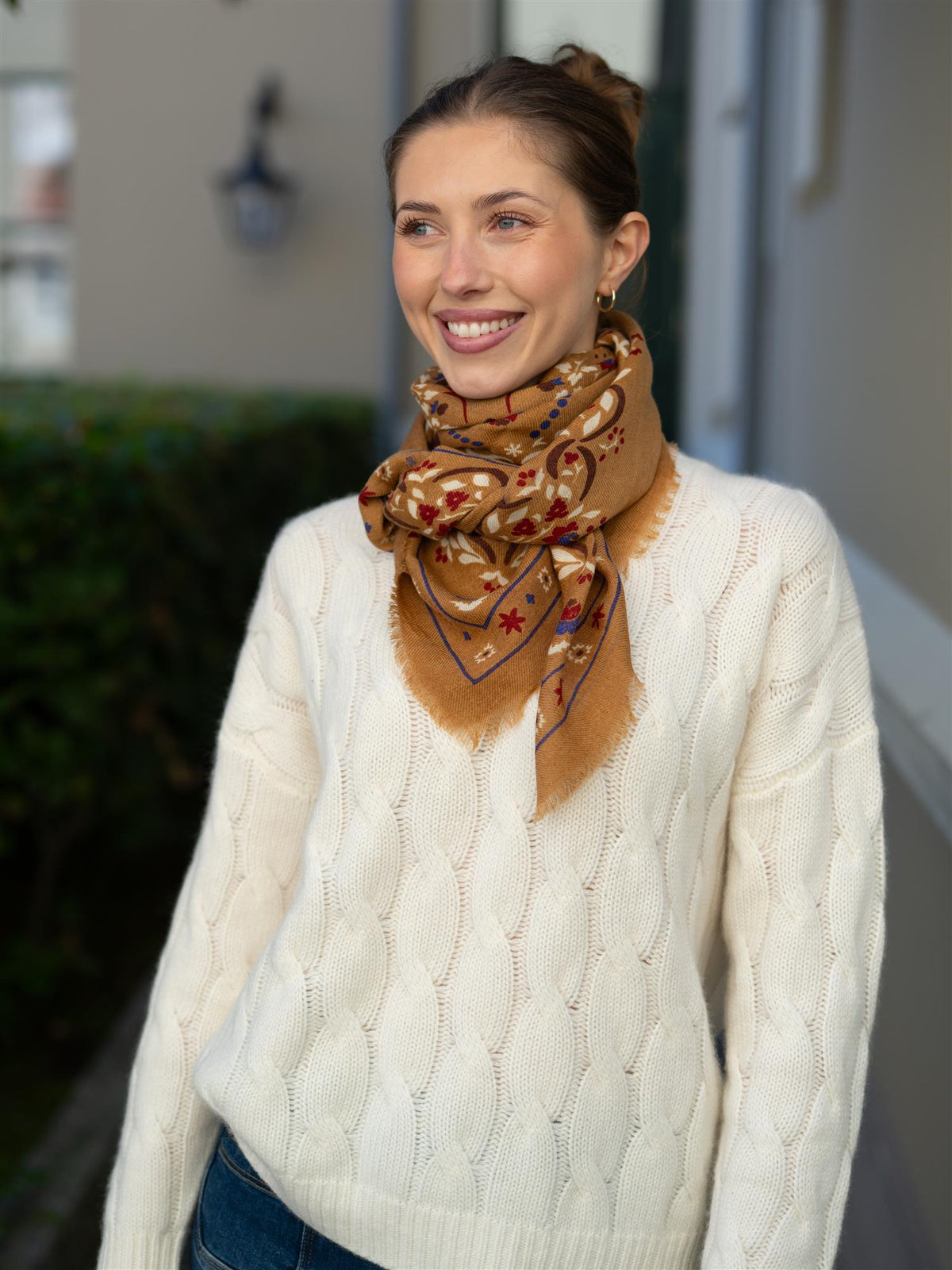 Scarf Secret Garden Camel WS
