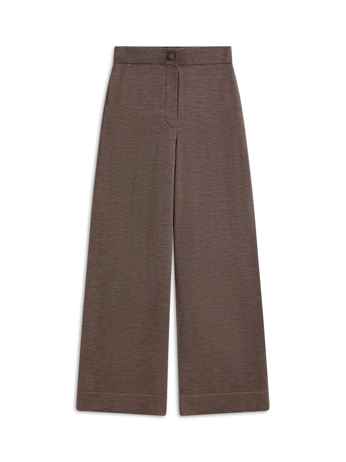 Nina Merino Pants Light Brown Melange