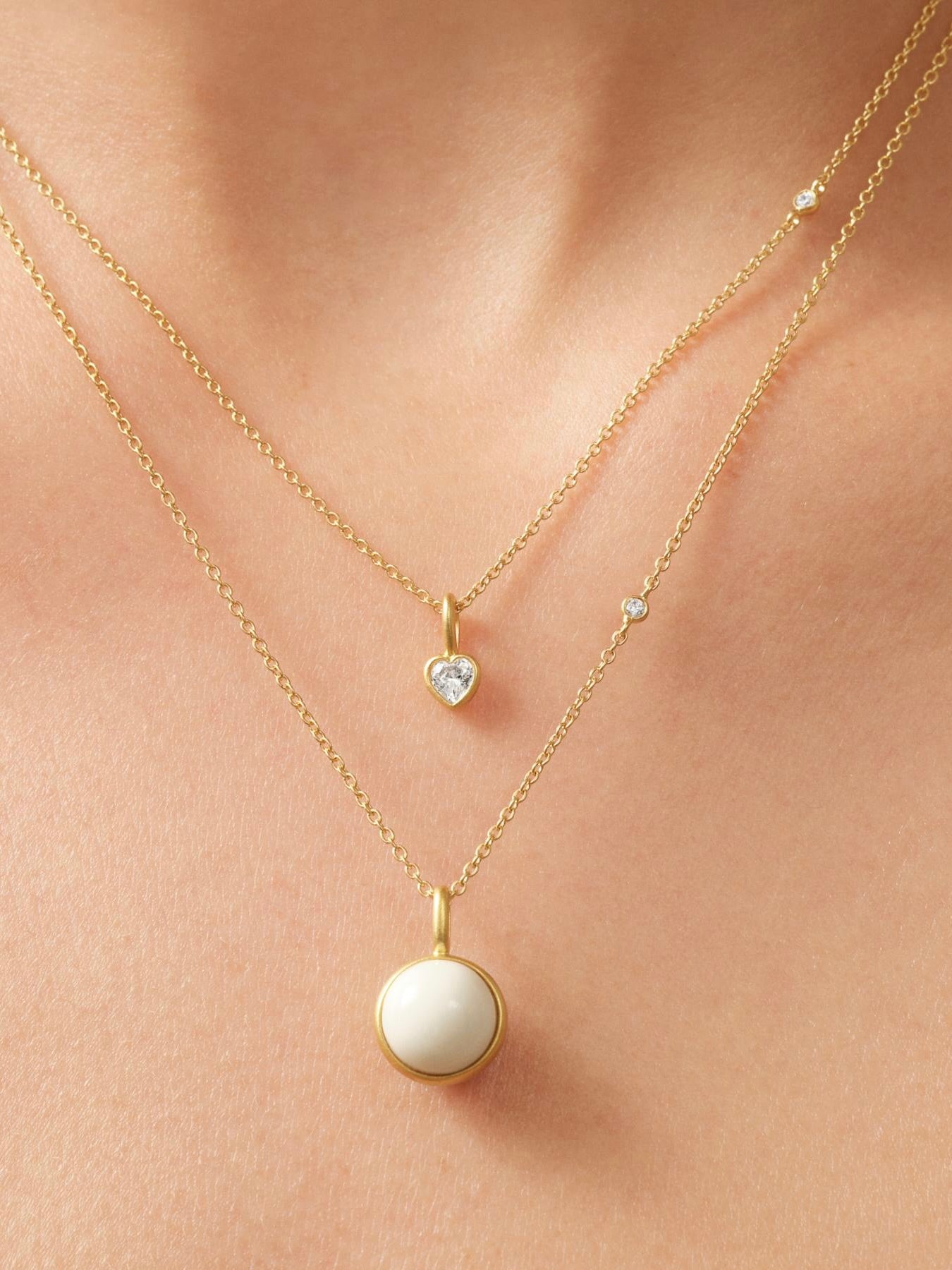 Julie Sandlau Prime Pendant Ivory Crystal