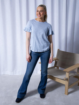 Ella&il Lara Linen Tee Kentucky Blue