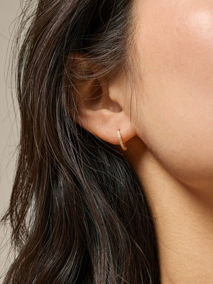 Enamel Petite Flora Hoops 8mm
