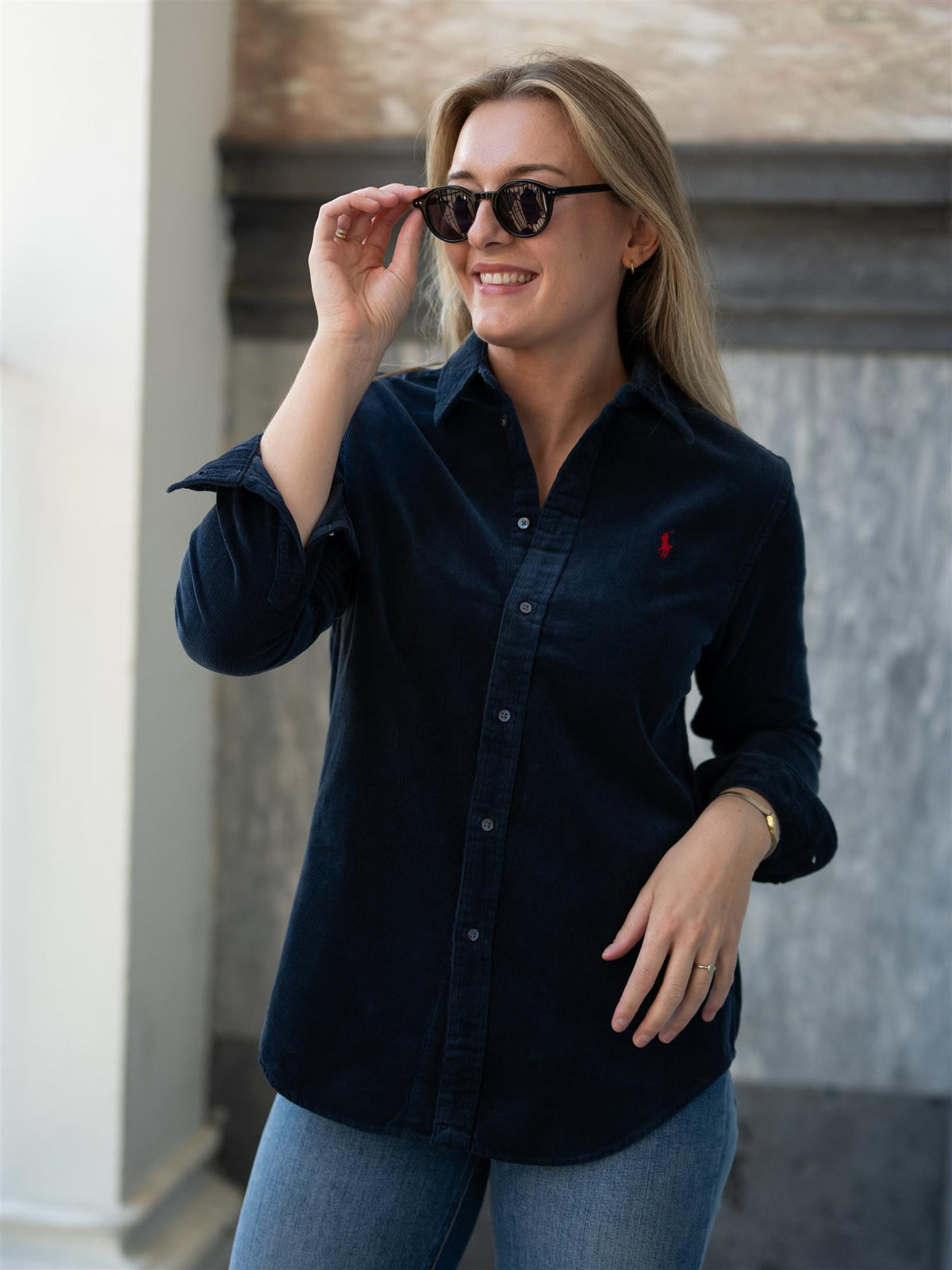 Woven Sport Shirt Navy