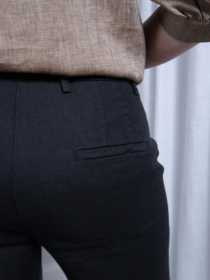Cambio Krystal Summer Linen Washed Out Black