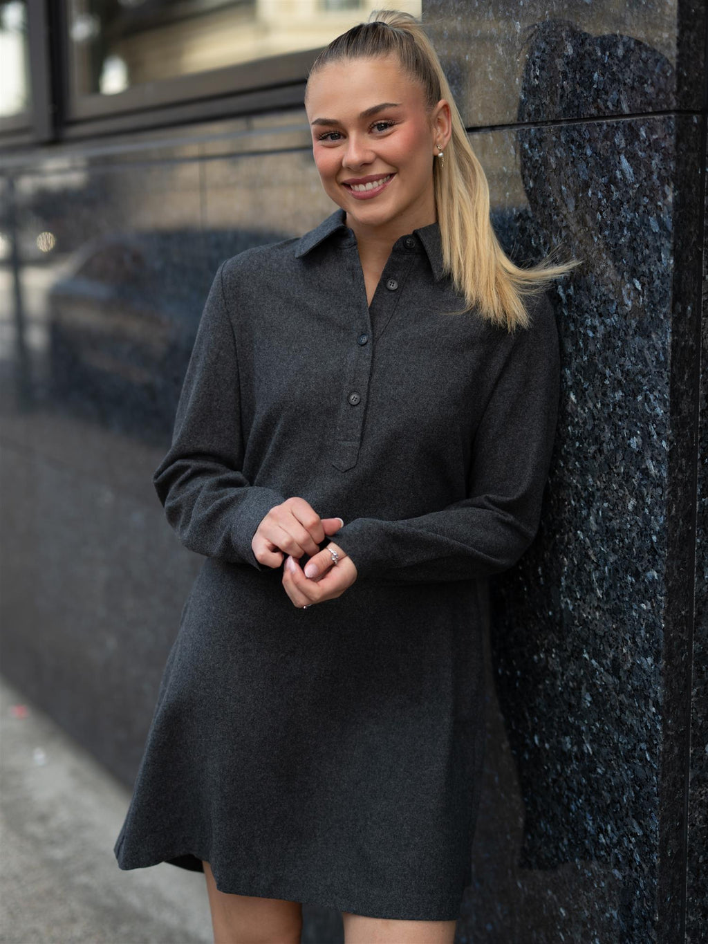 Camilla Pihl Odette Dress Grey Melange