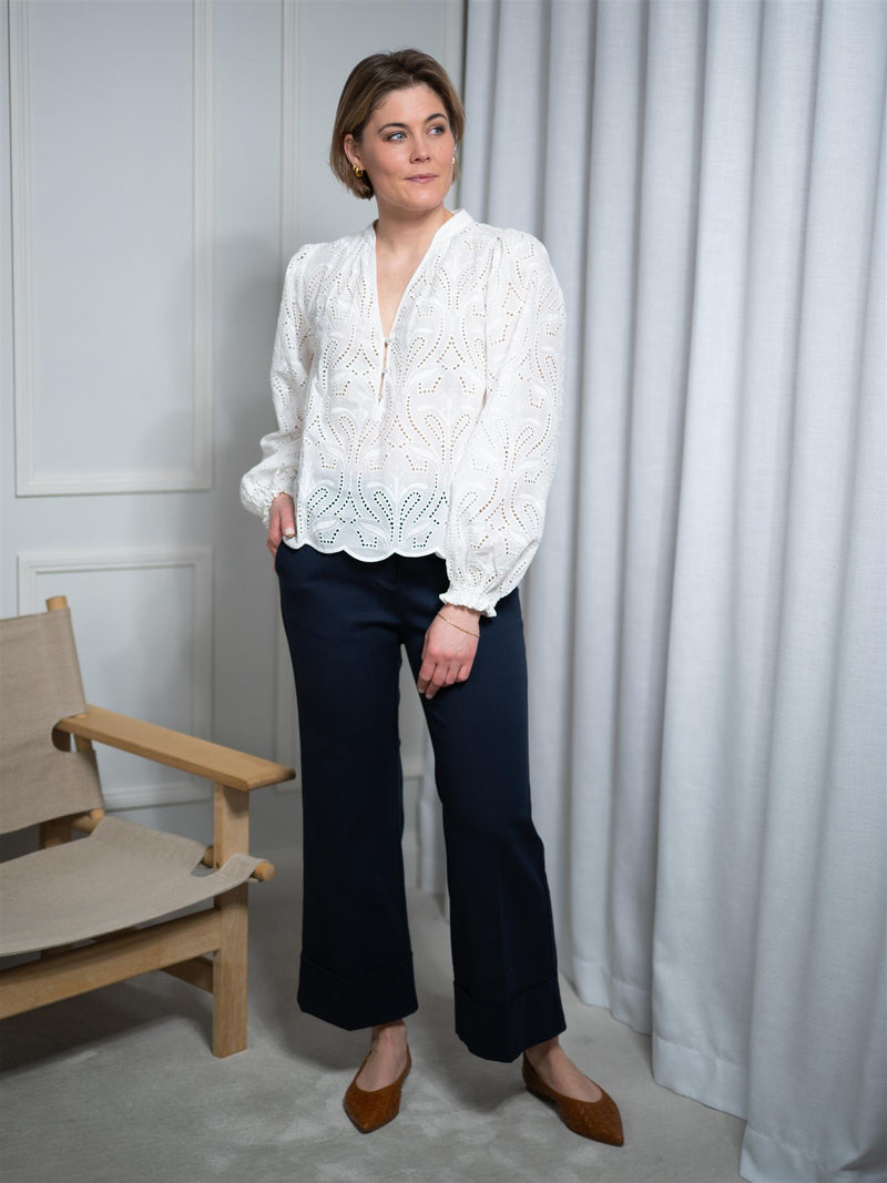Mos Mosh Tazzin Caza Blouse White