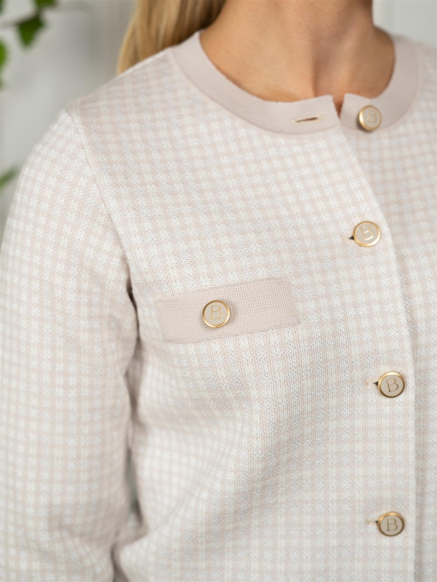Busnel Elle Jacket Pepita Light Rose