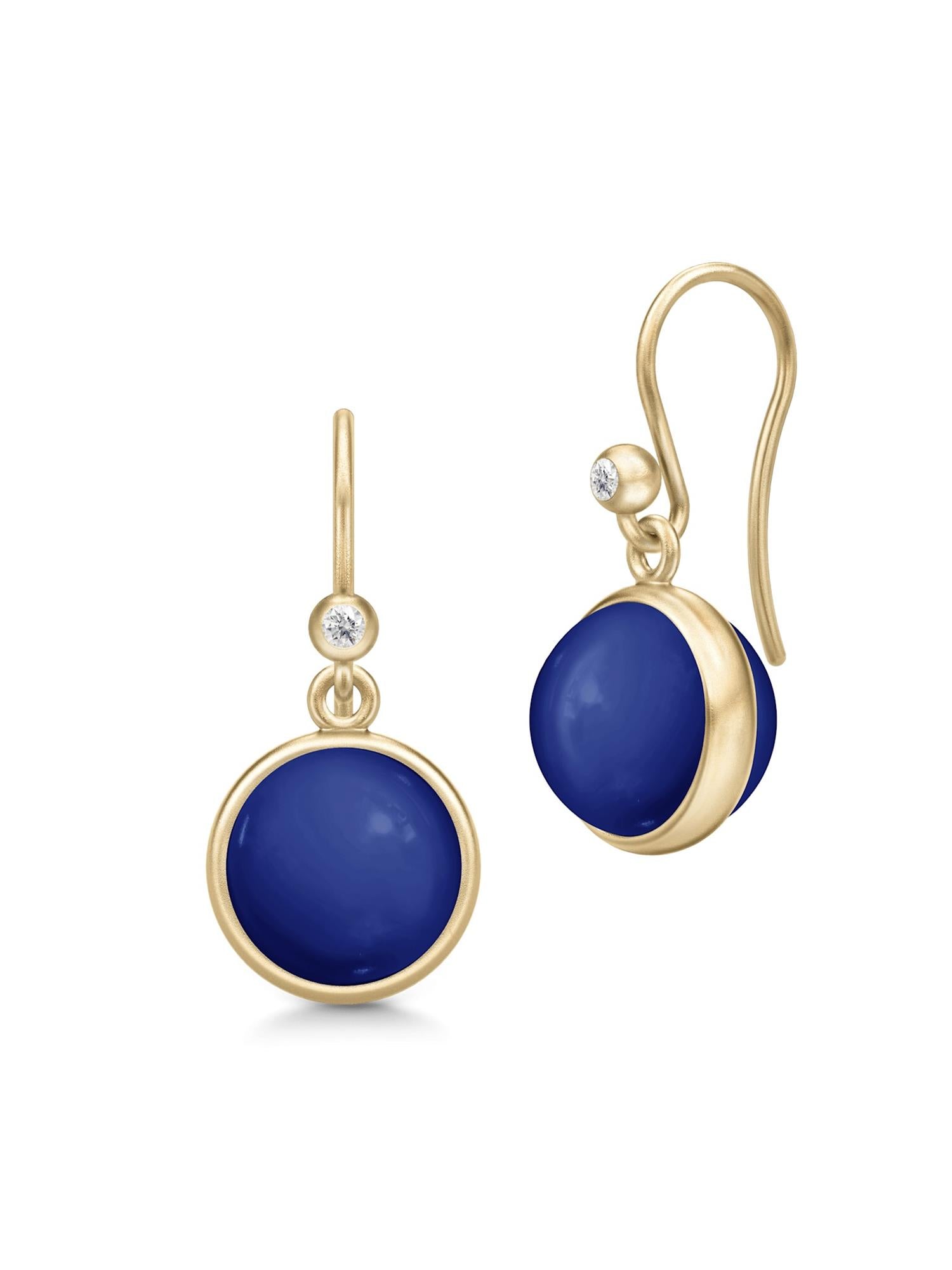 Julie Sandlau Prime Earrings Lapis Crystal