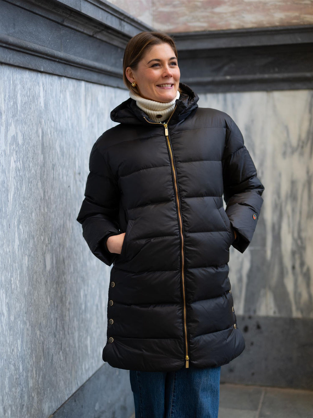 Busnel Farida Down Coat Black