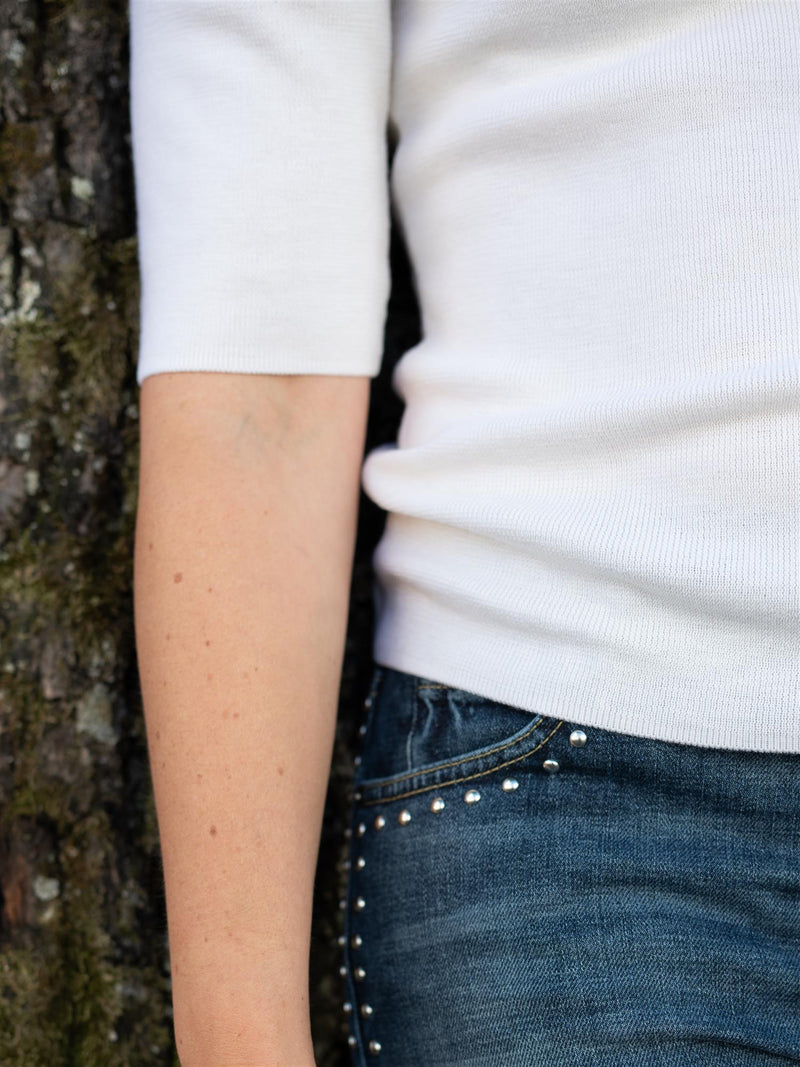 Ella&il Melly Merino Tee White