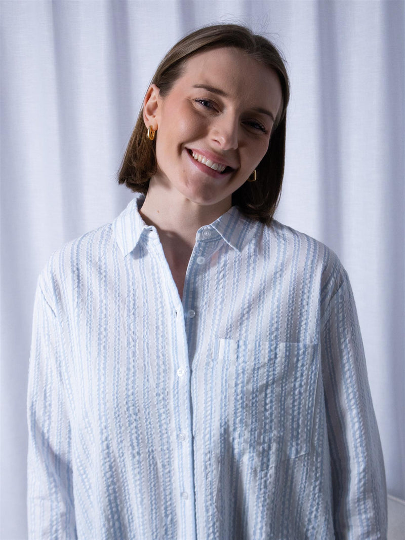 Camilla Pihl Bibi Crepe Shirt Light Blue