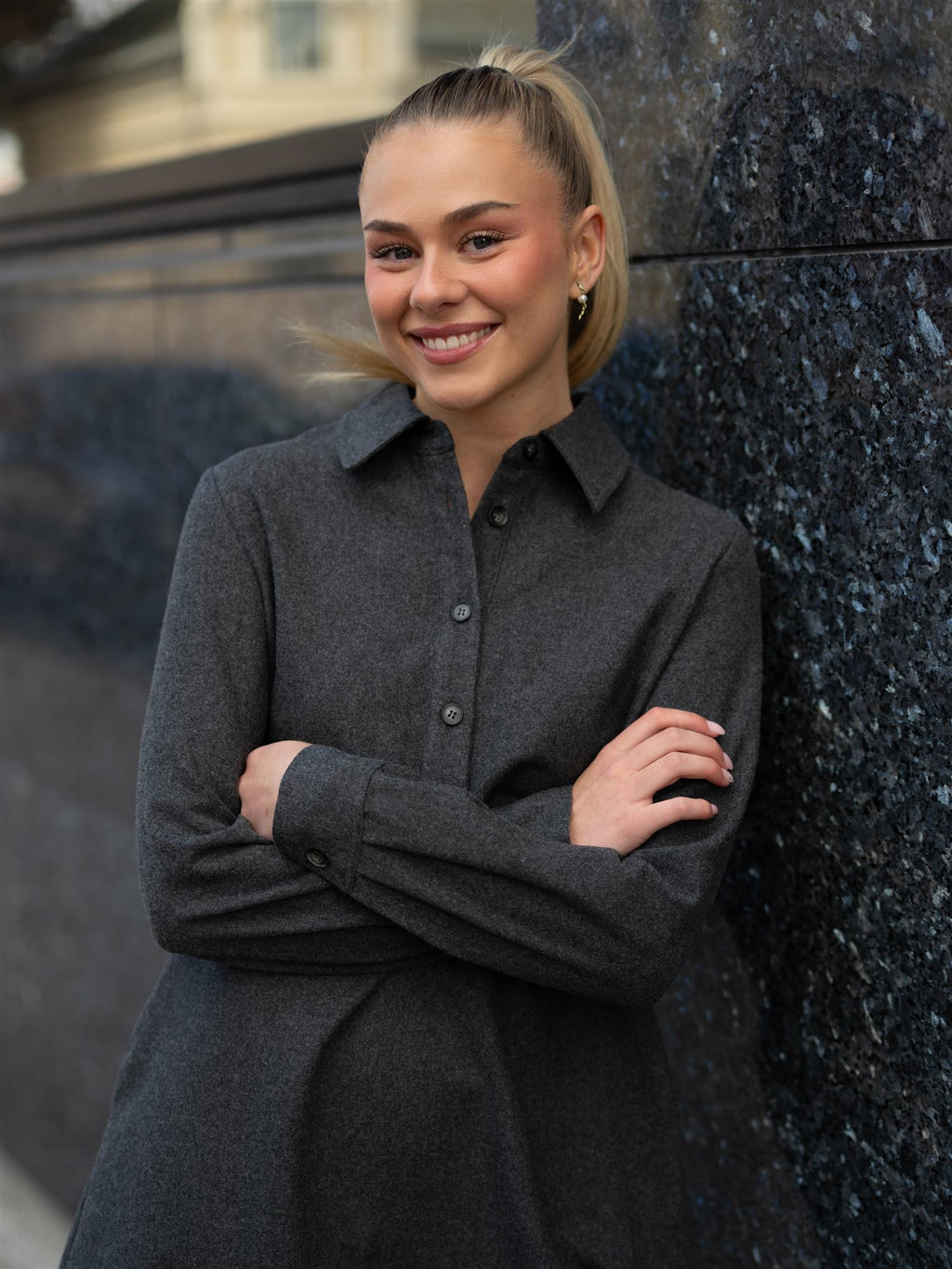 Camilla Pihl Odette Dress Grey Melange