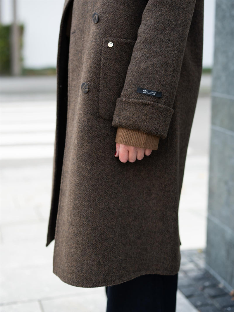 Mos Mosh Lucca Barkley Wool Coat Slate Black