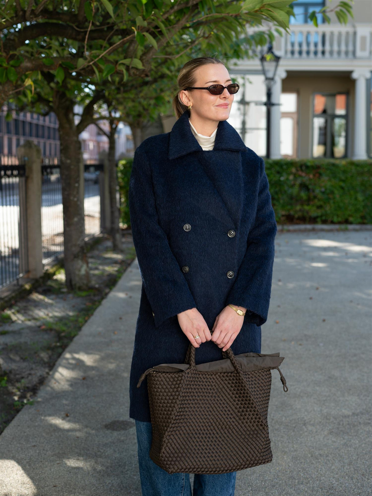 Mohair Coat Anke Medium Blue