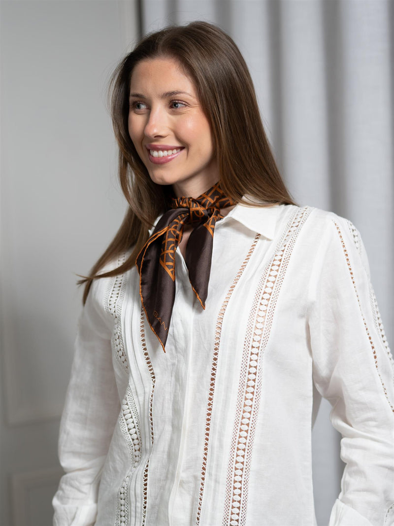 Gant G Pattern Silk Scarf