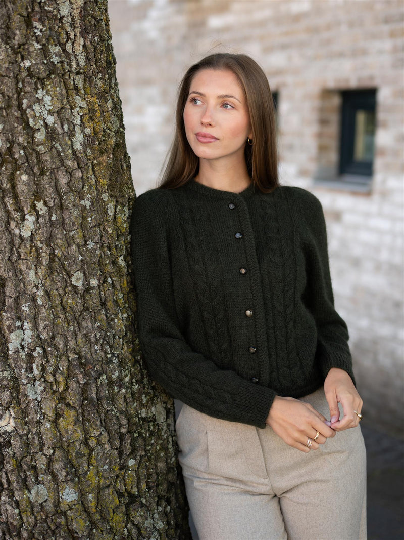 Dear Dharma Edge Cardigan Dark Army