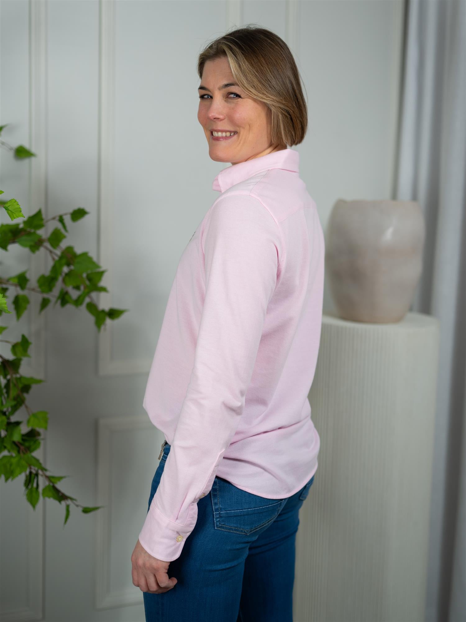 Polo Heidi-Skinny-Long Sleeve-Knit Pink