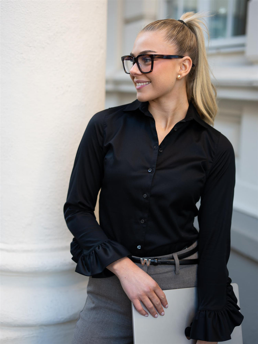 Stenströms Karola Shirt Black
