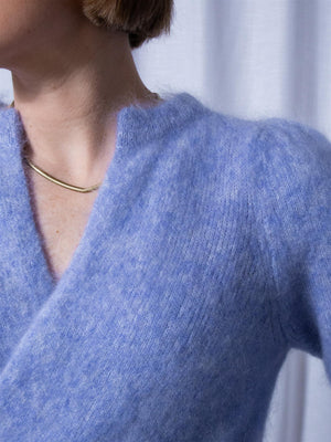 Ella&il Fredrikke Chunky Cardigan Light Blue