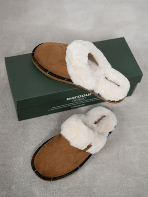 Barbour Claudia Slipper Ginger Suede