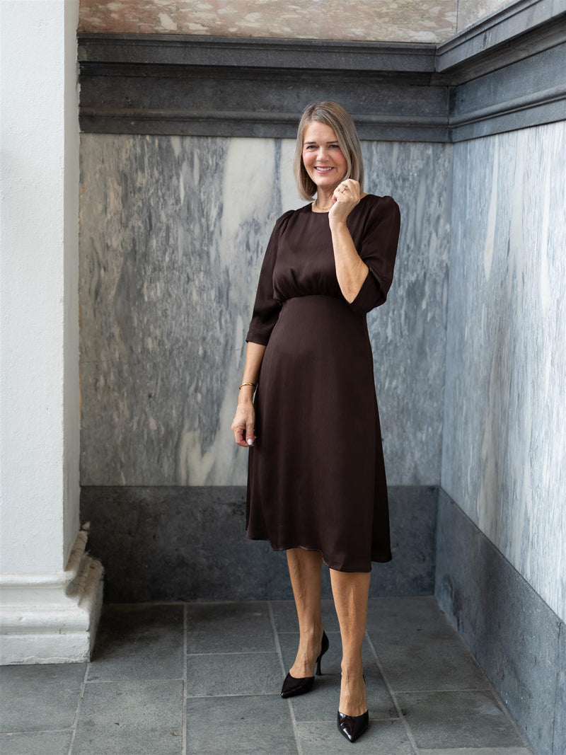 Riccovero Cinco Dress Brown