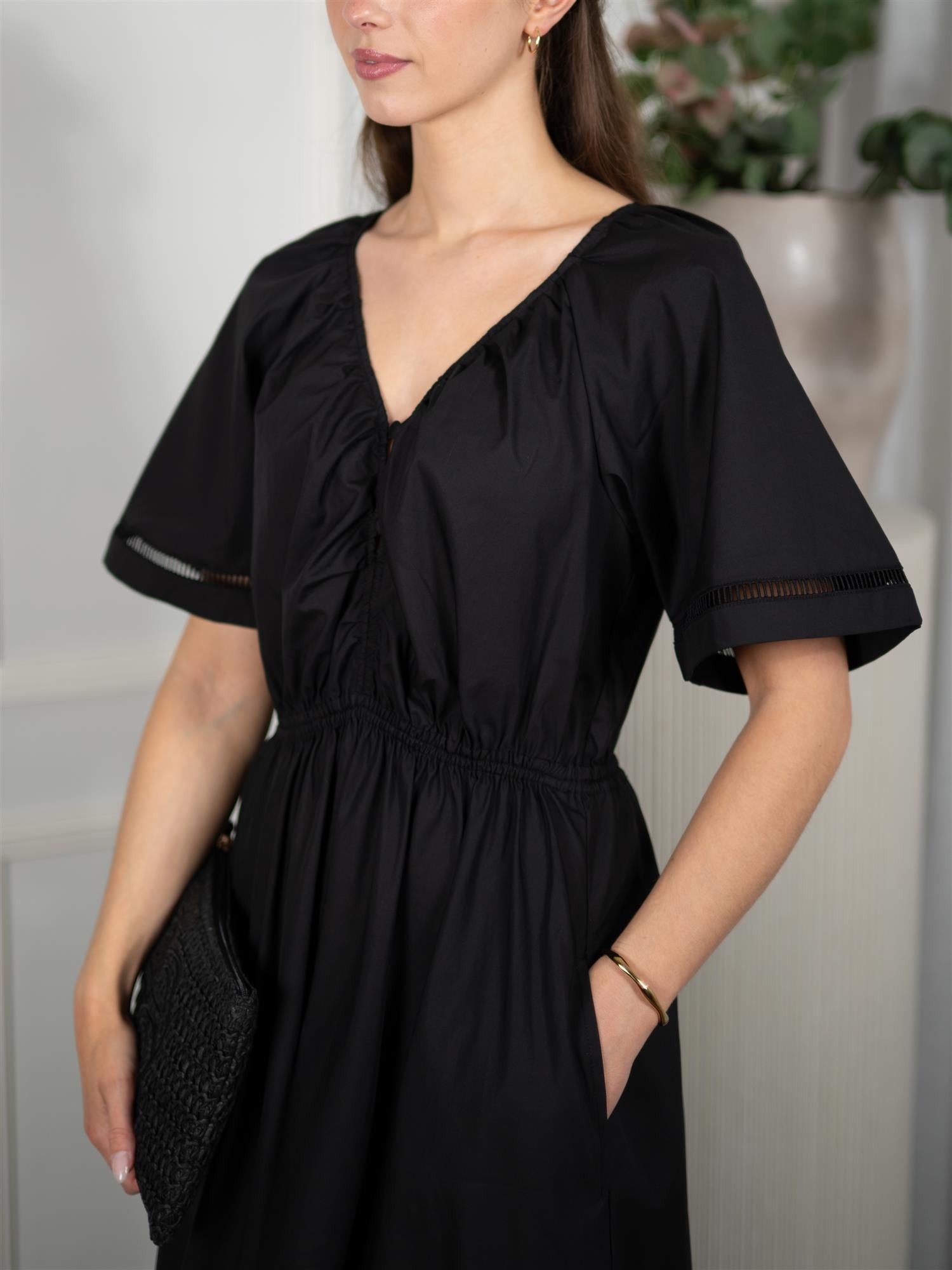 AKS LABEL Fiola Poplin Dress