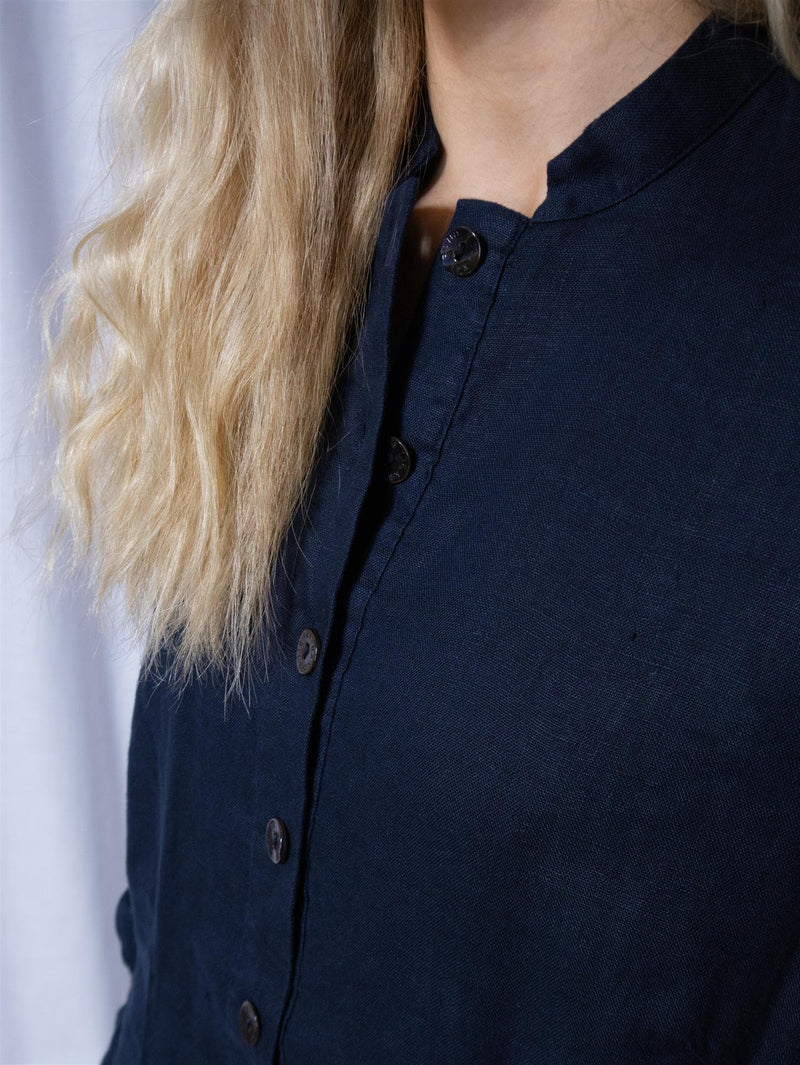 Bitte Kai Rand Lazy Linen Dress Dark Midnight