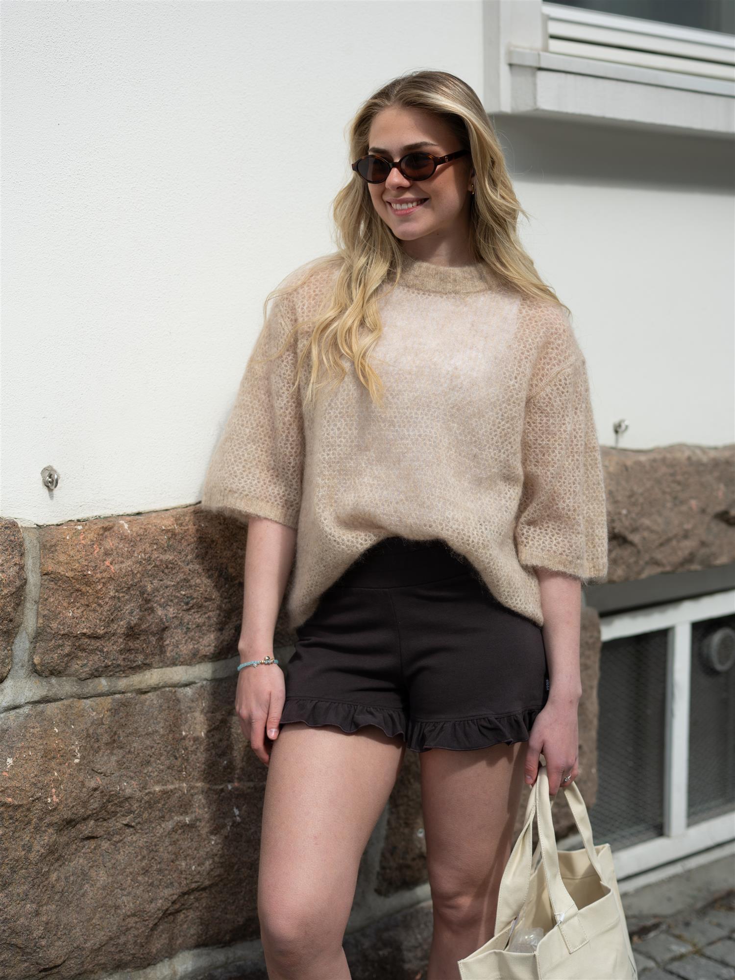 Ella&il Tika Shorts Dark Brown