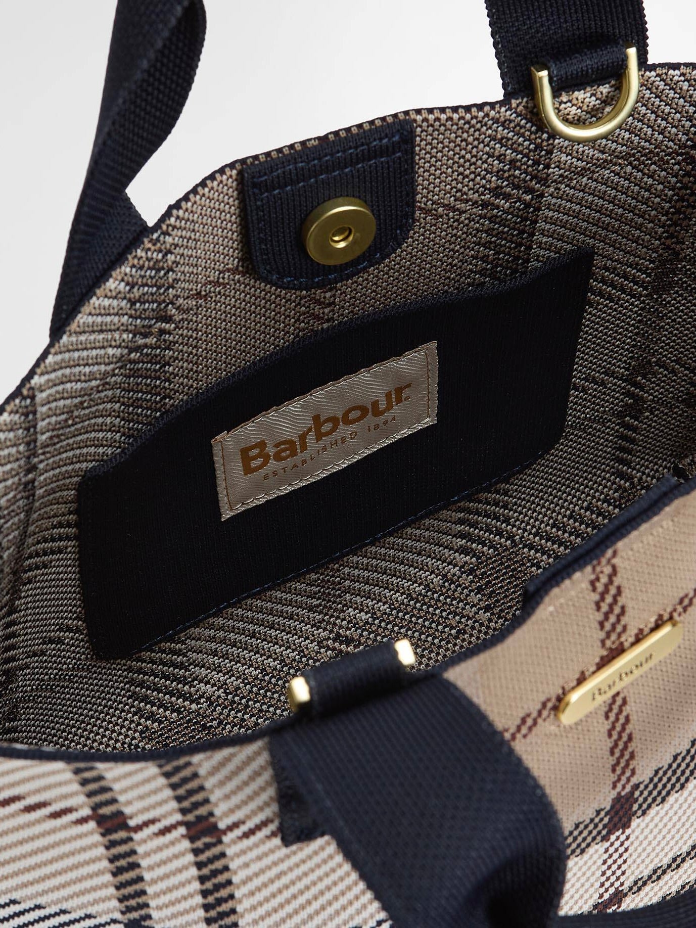 Barbour Layla Mini Tote Military Brown/Classic