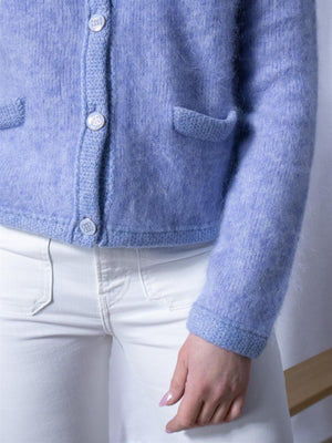 Ella&il Una Chunky Jacket Light Blue