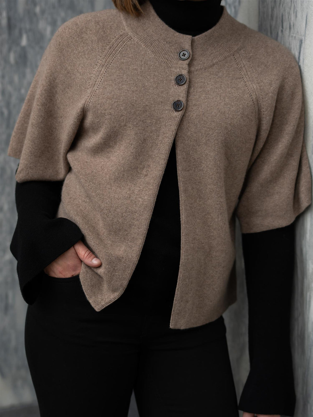 Davida Cardigan Raglan Mink