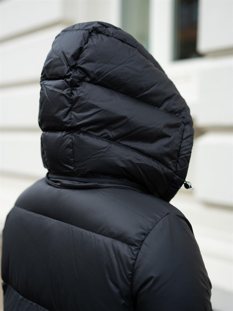 Colmar Long Quilted Jacket With Detacheable Hood