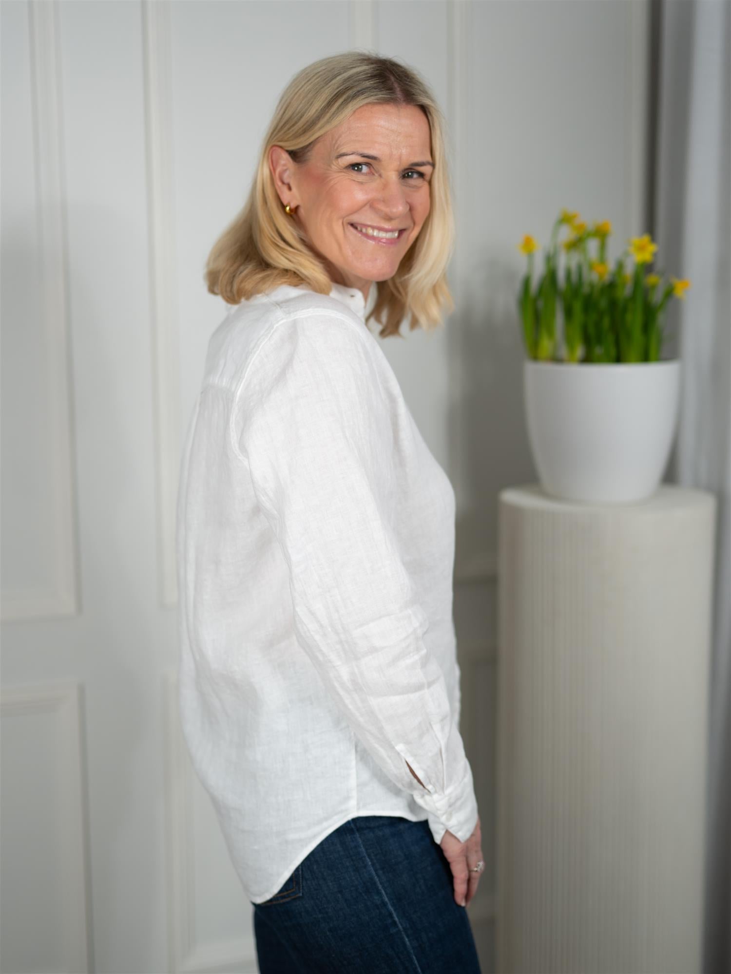 Mmartina Linen Shirt White