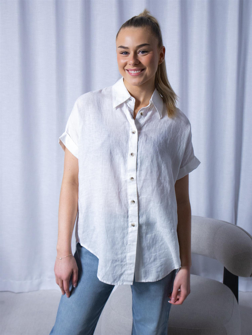 Sand Peppa Shirt BSS Hvit