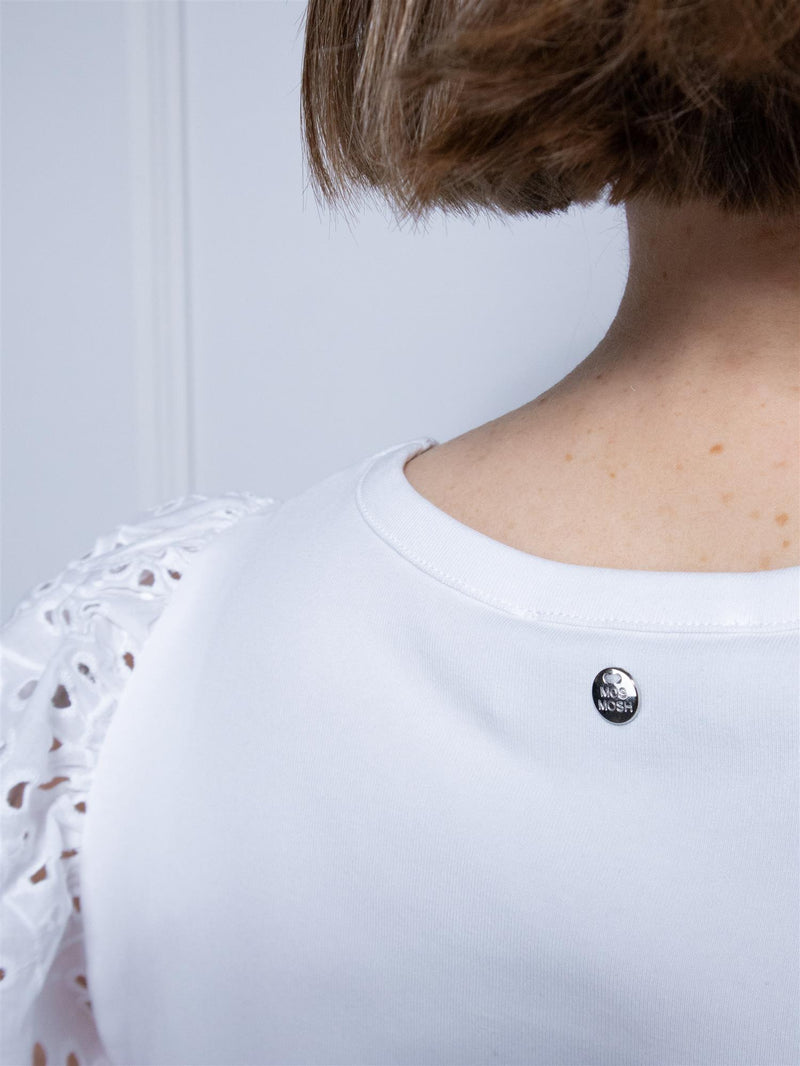 Mos Mosh Puffy O-SS Tee White